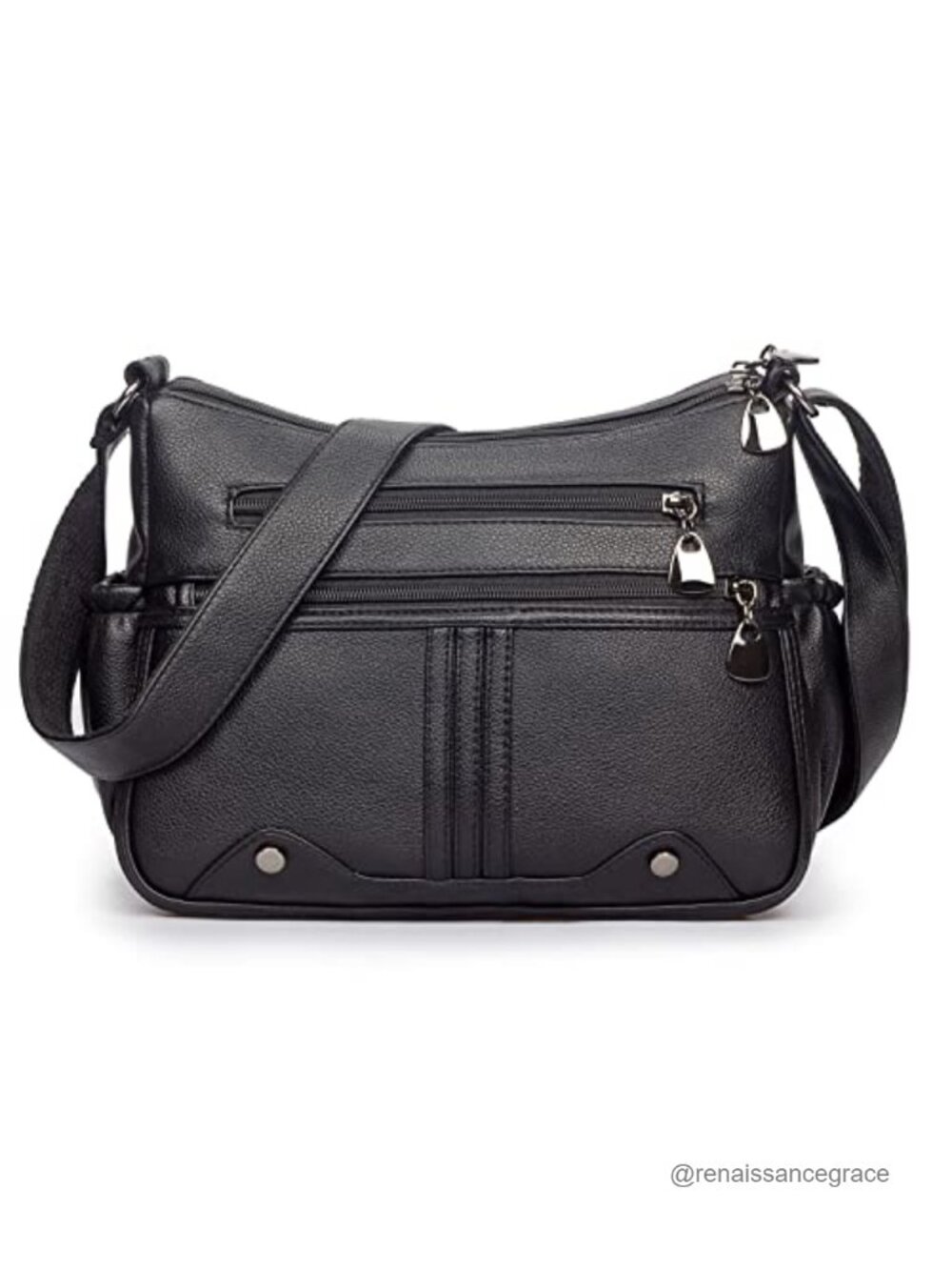 Women Soft PU Leather Shoulder Handbag Multi Pocket Crossbody Tote Satchel